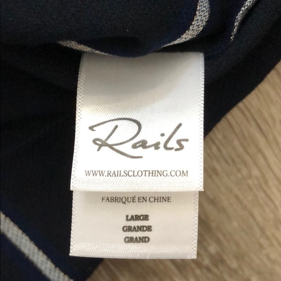 Rails Ava navy front tie blouse top - Picture 8 of 8